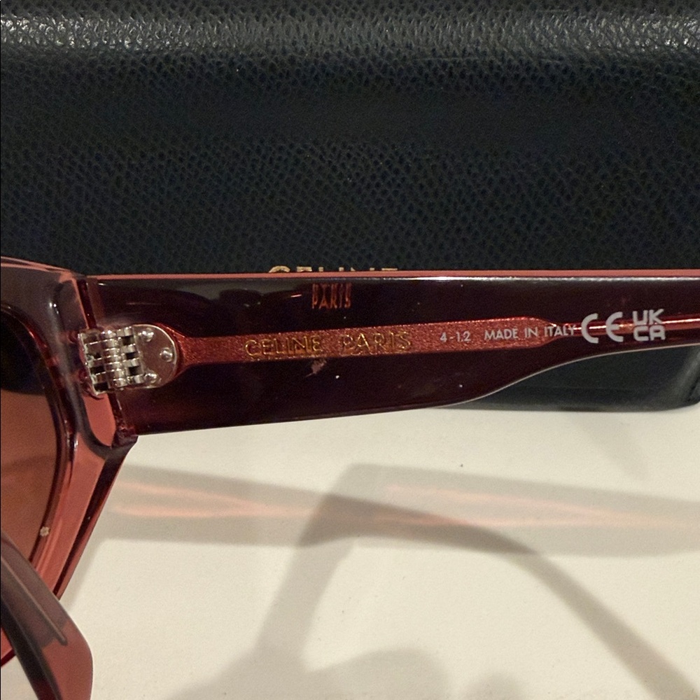 Celine Bordeaux Cat-Eye Sunglasses - Picture 6 of 6